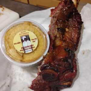 Smoke BBQ Beef Rib &Cornbread Plate